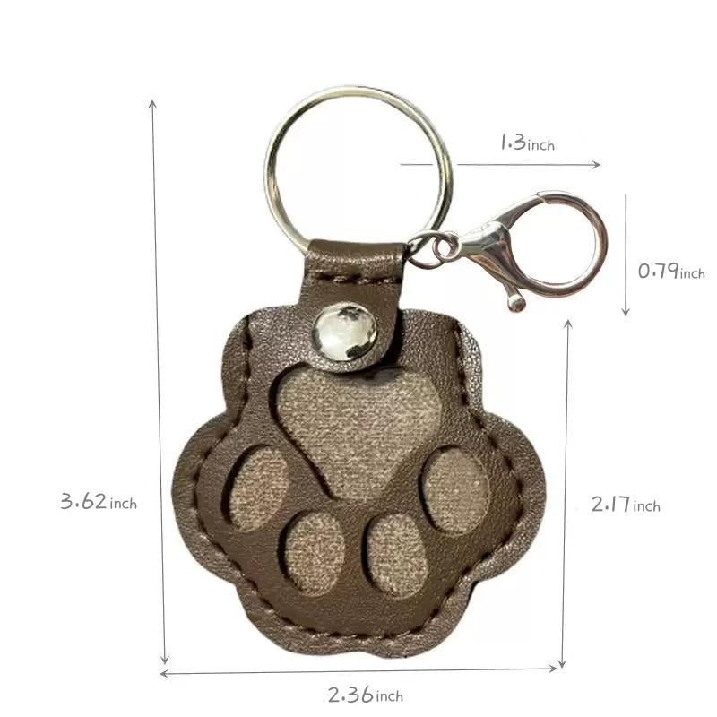 Cute Pets Fur Memory Charm – Paw-Shaped Charm for Collecting Pet Fur, Memorial Gift for Cat or Dog Lovers, Keychain or Necklace Decoration