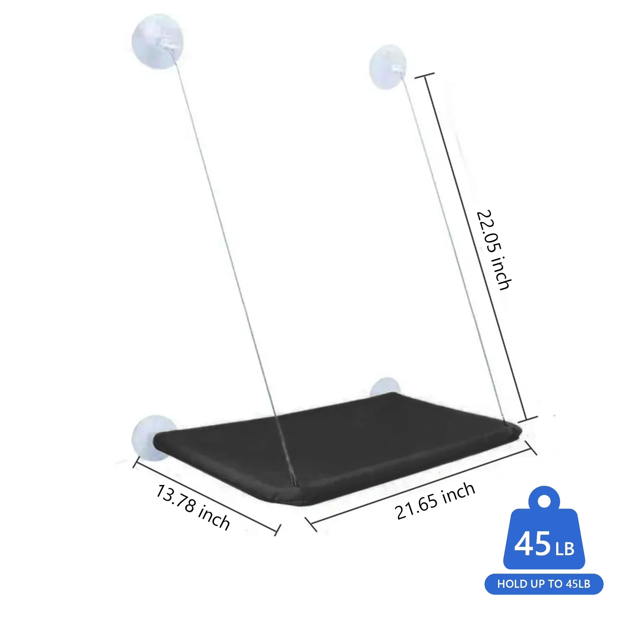 Cat Window Perch — Suction Cup Hammock