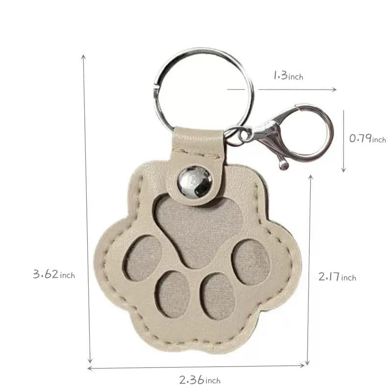 Cute Pets Fur Memory Charm – Paw-Shaped Charm for Collecting Pet Fur, Memorial Gift for Cat or Dog Lovers, Keychain or Necklace Decoration