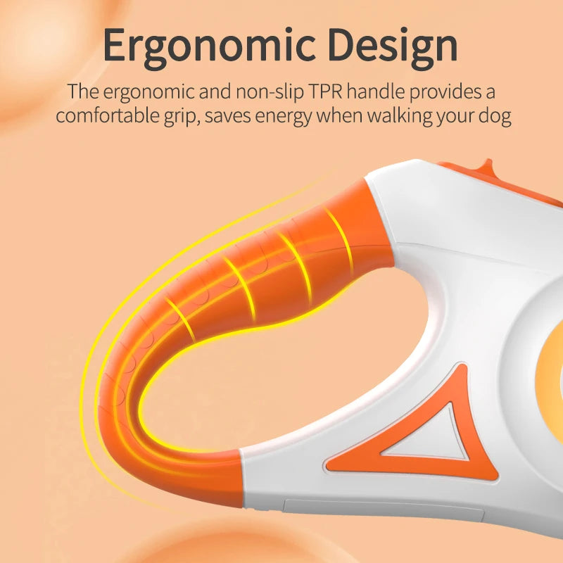 Automatic Retractable Dog Leash LED Luminous Leading Fashion Light Straps for Dog Puppy Pet Flexi Walking Running Lead
