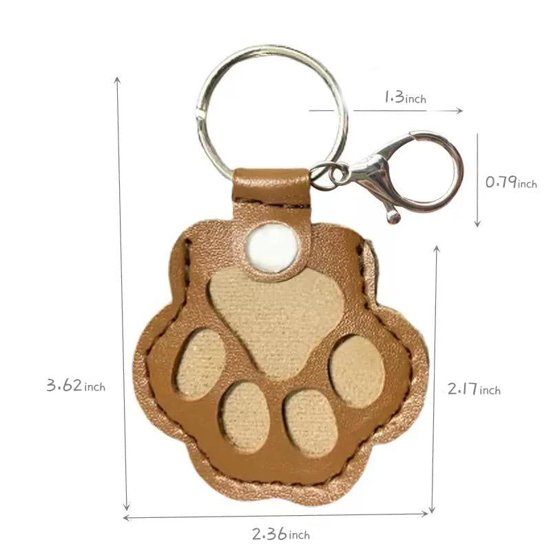 Cute Pets Fur Memory Charm – Paw-Shaped Charm for Collecting Pet Fur, Memorial Gift for Cat or Dog Lovers, Keychain or Necklace Decoration