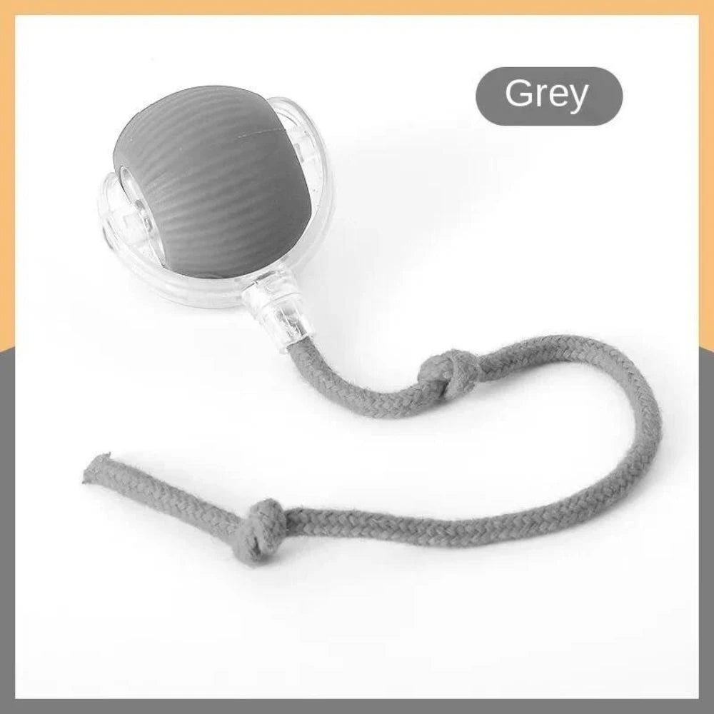 Automatic Rolling Ball with Tail Lamp USB Rechargeable Smart Interactive Cat Ball Toy for Cats Pet Dog Accessories 고양이 장난감