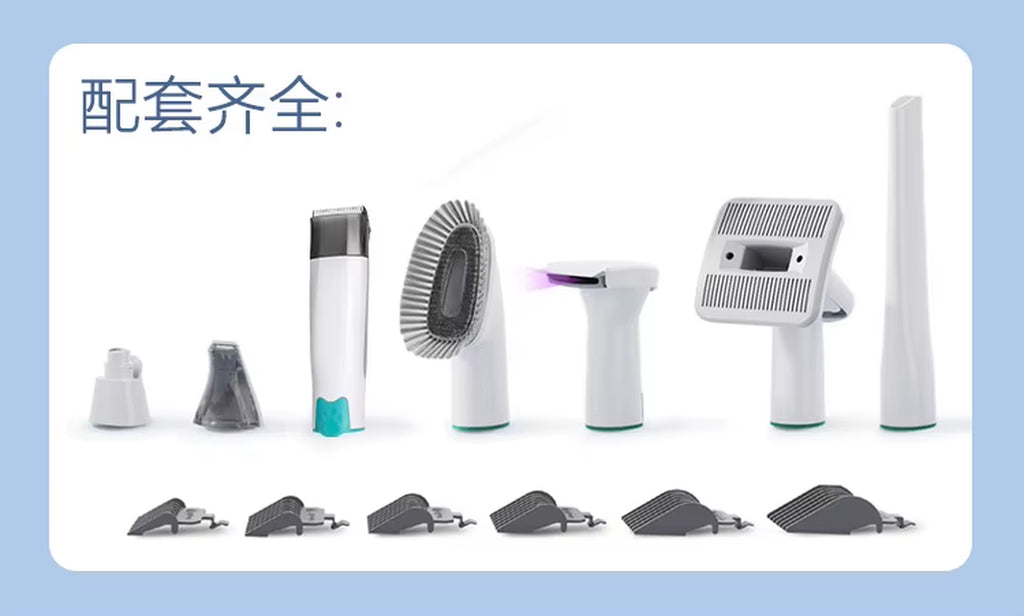For Dogs Cats Shedding Grooming Dog Grooming Kit, Pet Grooming Vacuum with Pet Clipper Nail Grinder, Dog Hair Vacuum