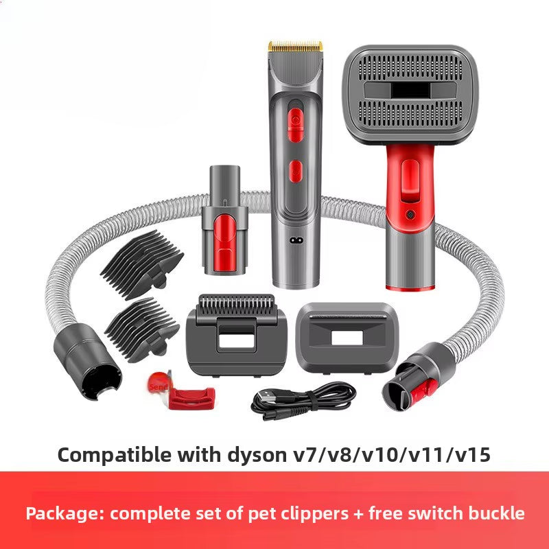 Pet Dog Grooming Kit for Dyson Vacuum V7 V8 V10 V11 V15 Cat Grooming Brush Attachment Dog Hair Groomer Tools Sets