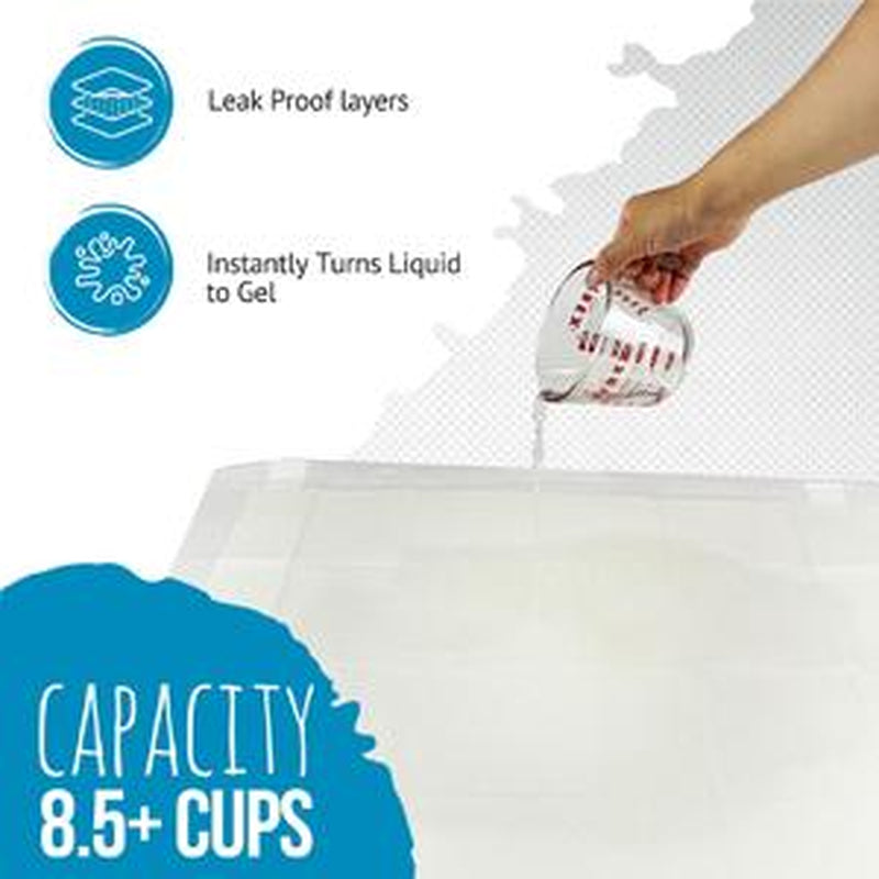 Bulldogology Puppy Pee Pads XL with Adhesive Sticky Tape - Extra Large Dog Training Wee Pads (24X35) 6 Layers with Extra Quick Dry Bullsorbent Polymer Tech (40-Count, White)