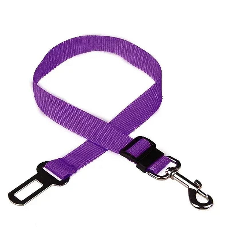 1PC Adjustable Pet Cat Dog Car Seat Belt Pet Seat Vehicle Dog Harness Lead Clip Safety Lever Nylon Colorful Traction Ddogs Leash