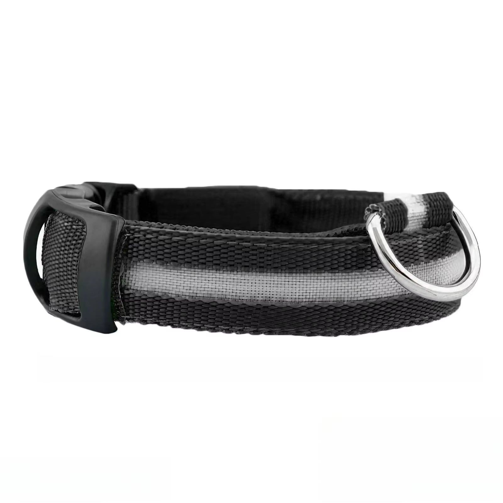Nylon Reflective LED Dog Collar Light up Pet Collar Dog Lights Night Walking Camping Supplies