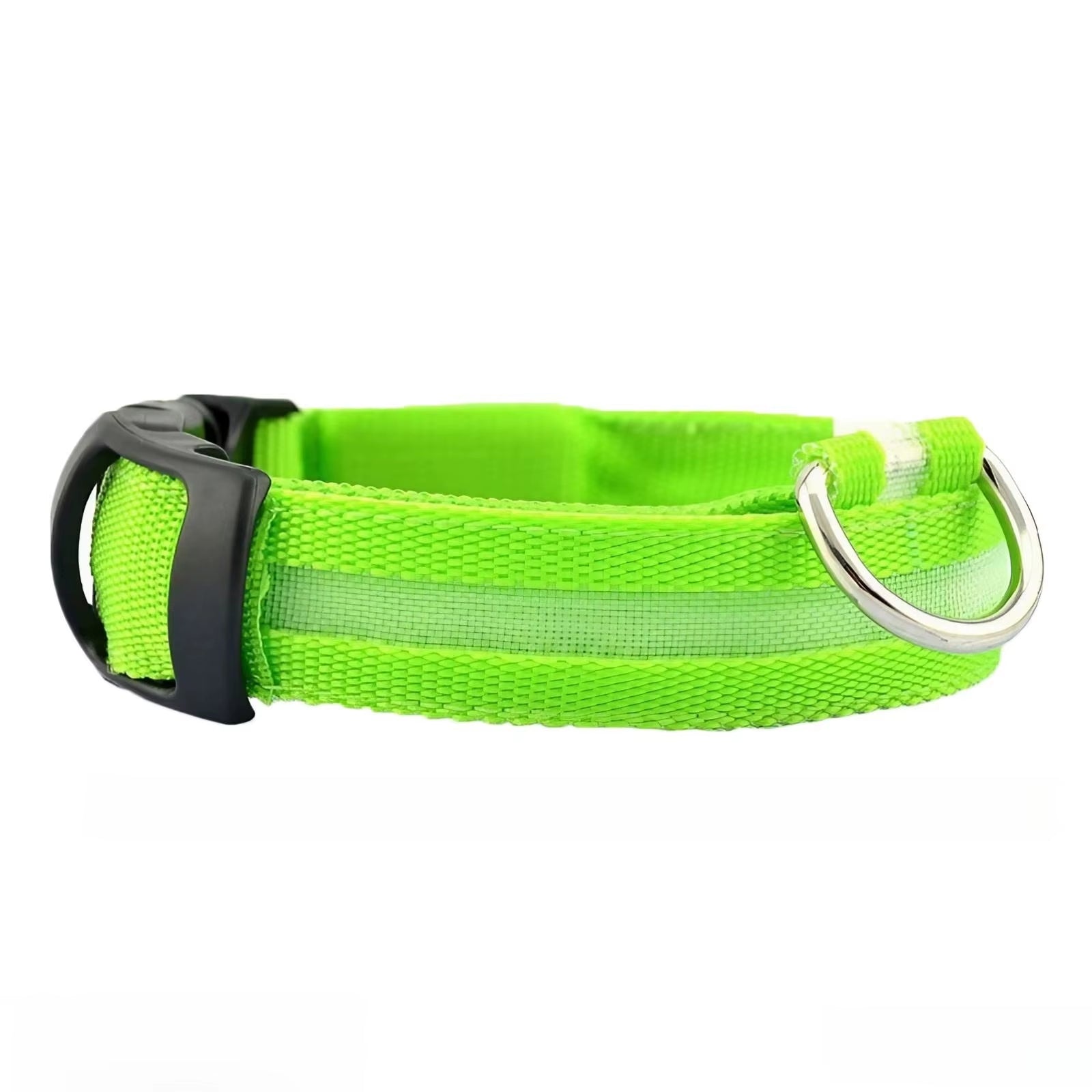Nylon Reflective LED Dog Collar Light up Pet Collar Dog Lights Night Walking Camping Supplies