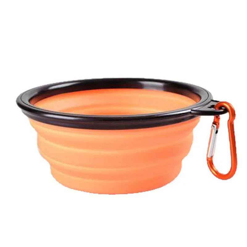 Collapsible Dog Silicone Bowl