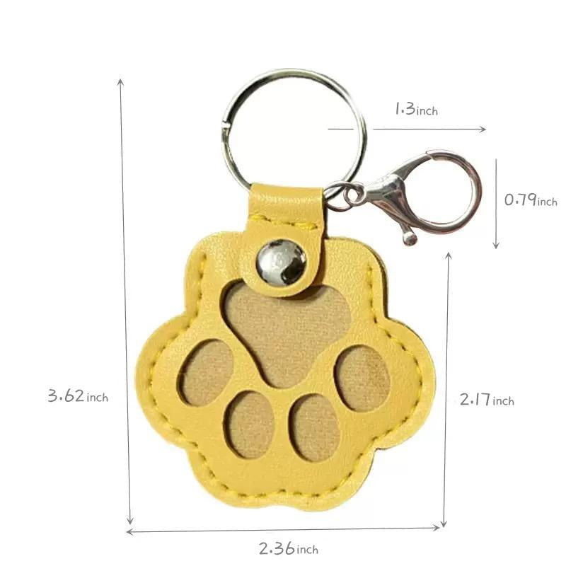 Cute Pets Fur Memory Charm – Paw-Shaped Charm for Collecting Pet Fur, Memorial Gift for Cat or Dog Lovers, Keychain or Necklace Decoration
