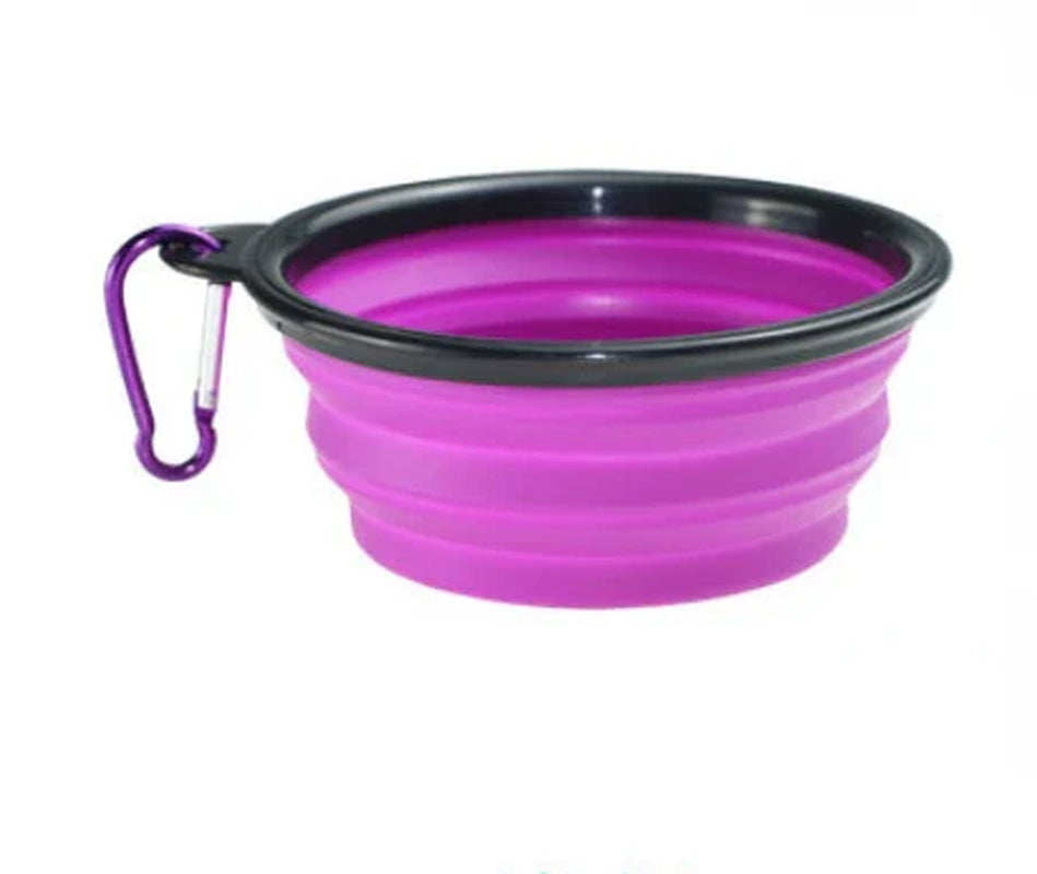 Collapsible Dog Silicone Bowl